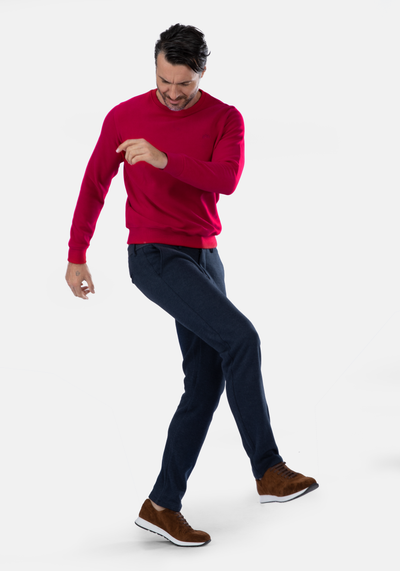 Cardinal Red Cotton Sweatshirt