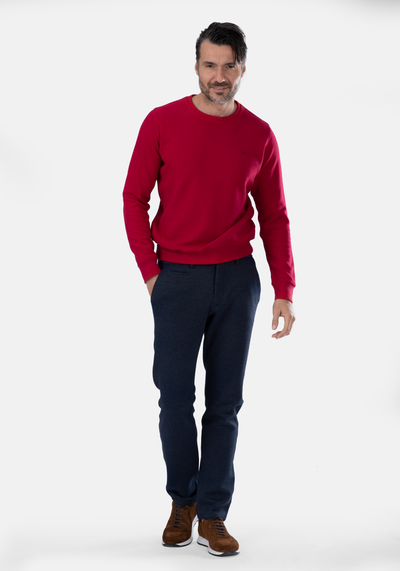 Cardinal Red Cotton Sweatshirt