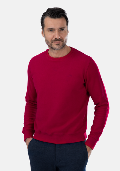 Cardinal Red Cotton Sweatshirt