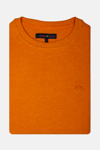 Sienna Orange Cotton Sweatshirt
