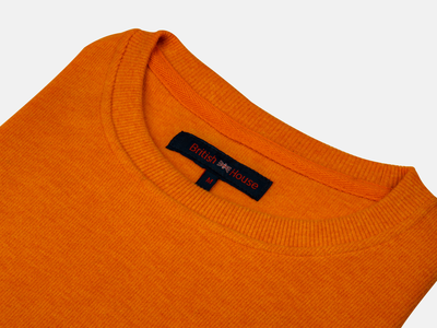 Sienna Orange Cotton Sweatshirt