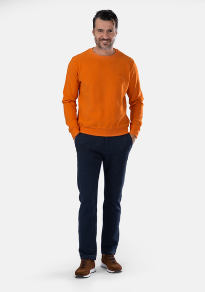 Sienna Orange Cotton Sweatshirt