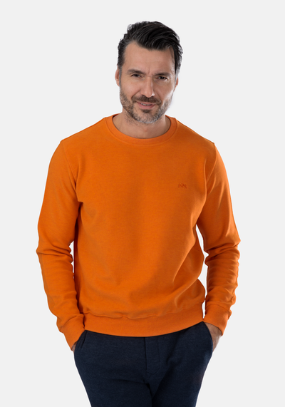 Sienna Orange Cotton Sweatshirt