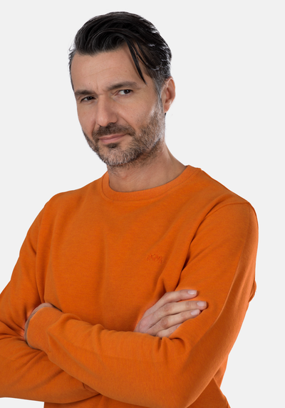 Sienna Orange Cotton Sweatshirt