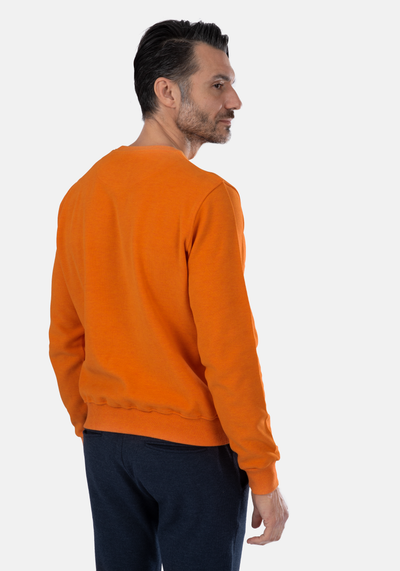 Sienna Orange Cotton Sweatshirt