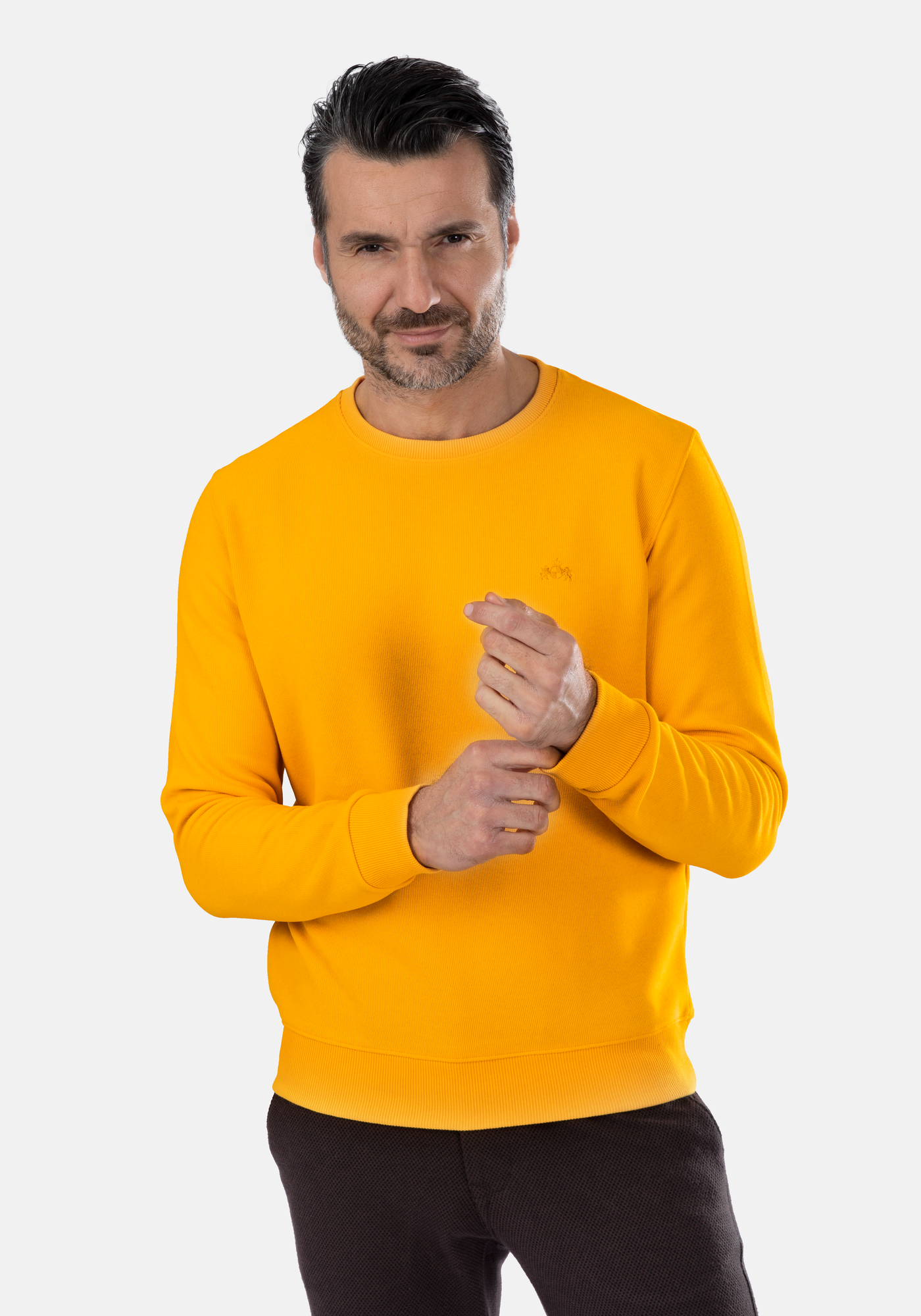 Mustard Cotton Sweatshirt