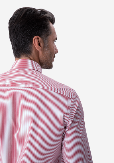 Barn Red Stripe Poplin Shirt
