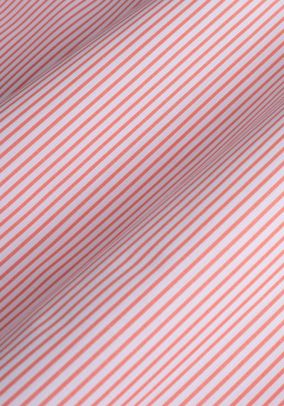 Orange Stripe Poplin Shirt
