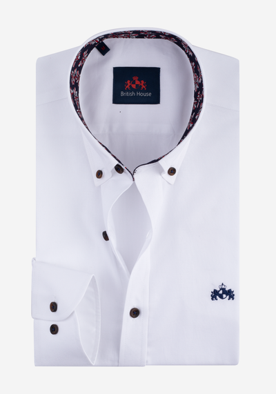 Royal White Oxford Shirt