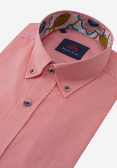 Geranium Pink Oxford Shirt