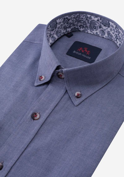 Dark Slate Blue Oxford Shirt