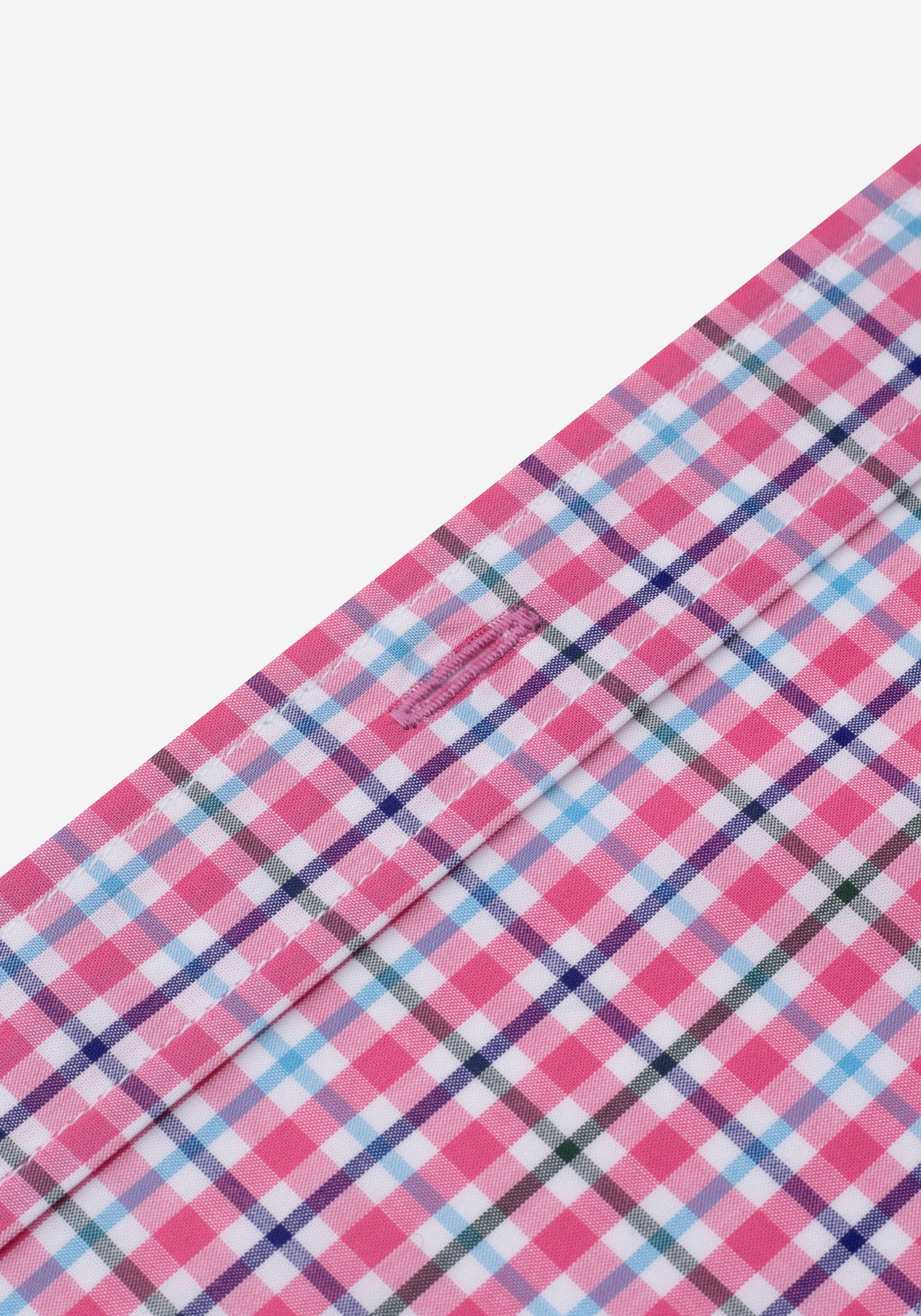 Light Pink Checked Poplin Shirt