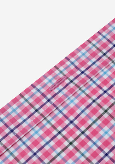 Light Pink Checked Poplin Shirt
