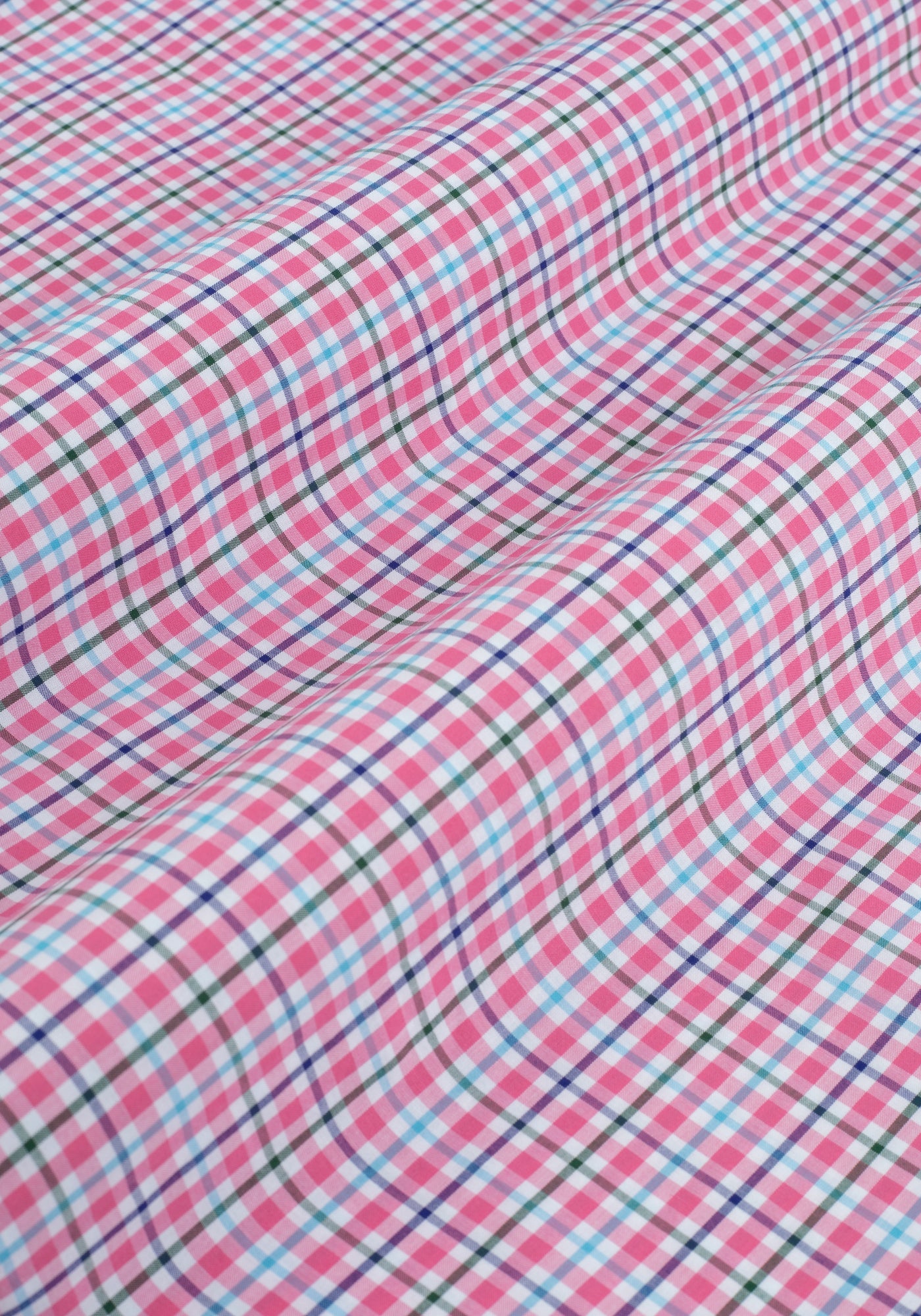 Light Pink Checked Poplin Shirt
