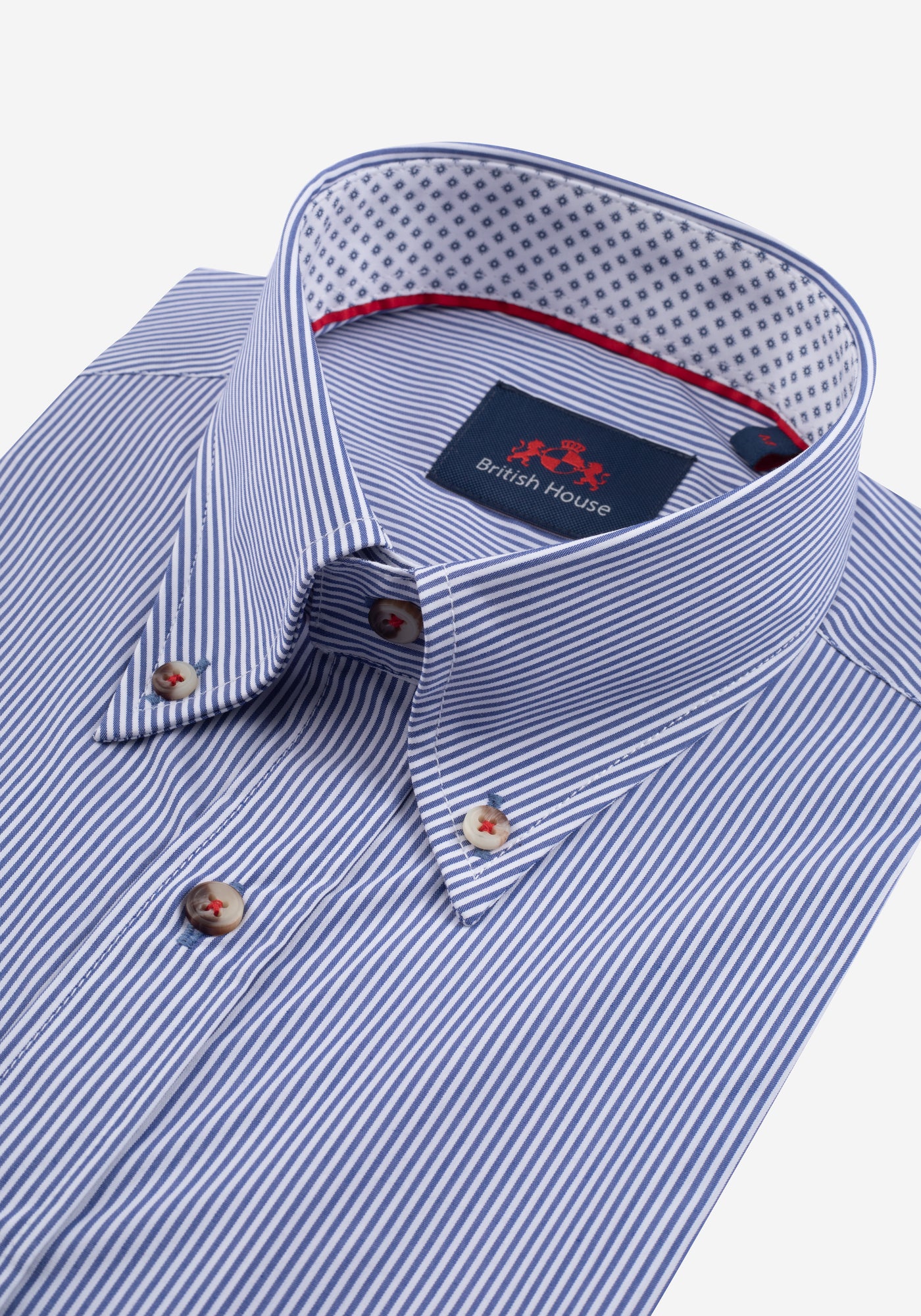 Navy Stripe Poplin Shirt