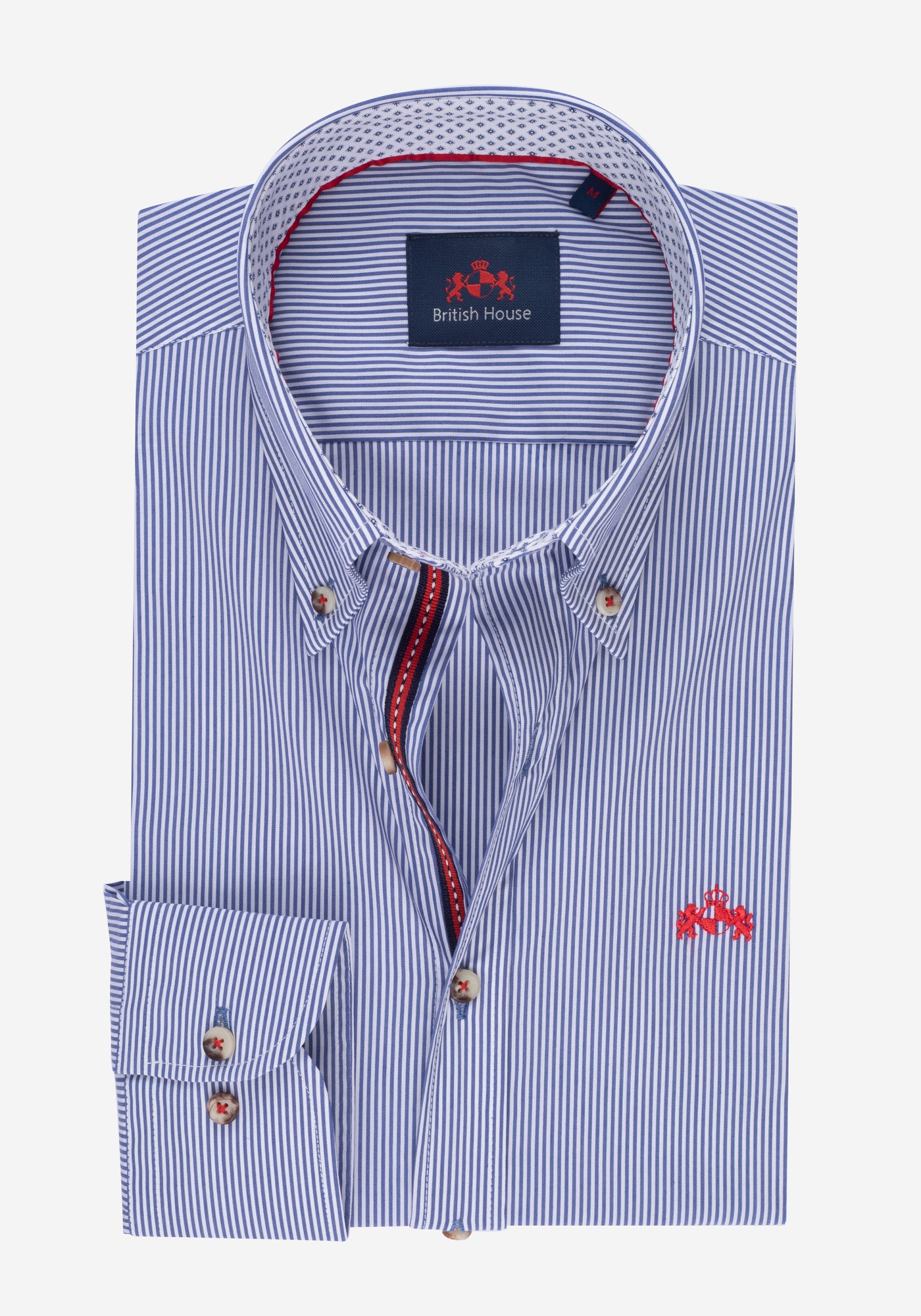Navy Stripe Poplin Shirt