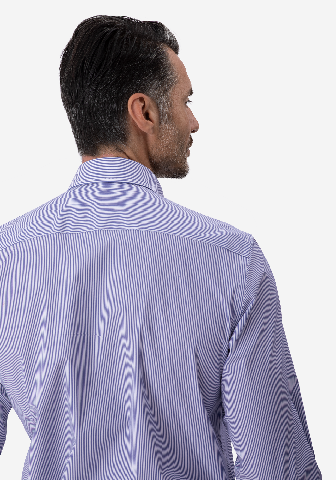 Navy Stripe Poplin Shirt