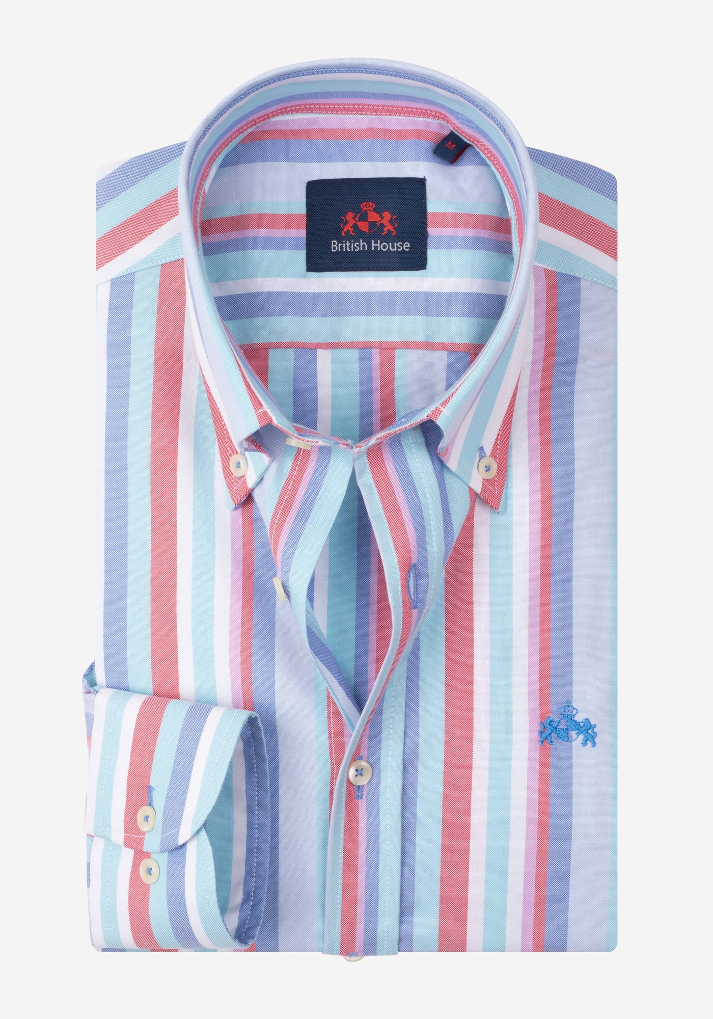Electric Blue Stripe Oxford Shirt