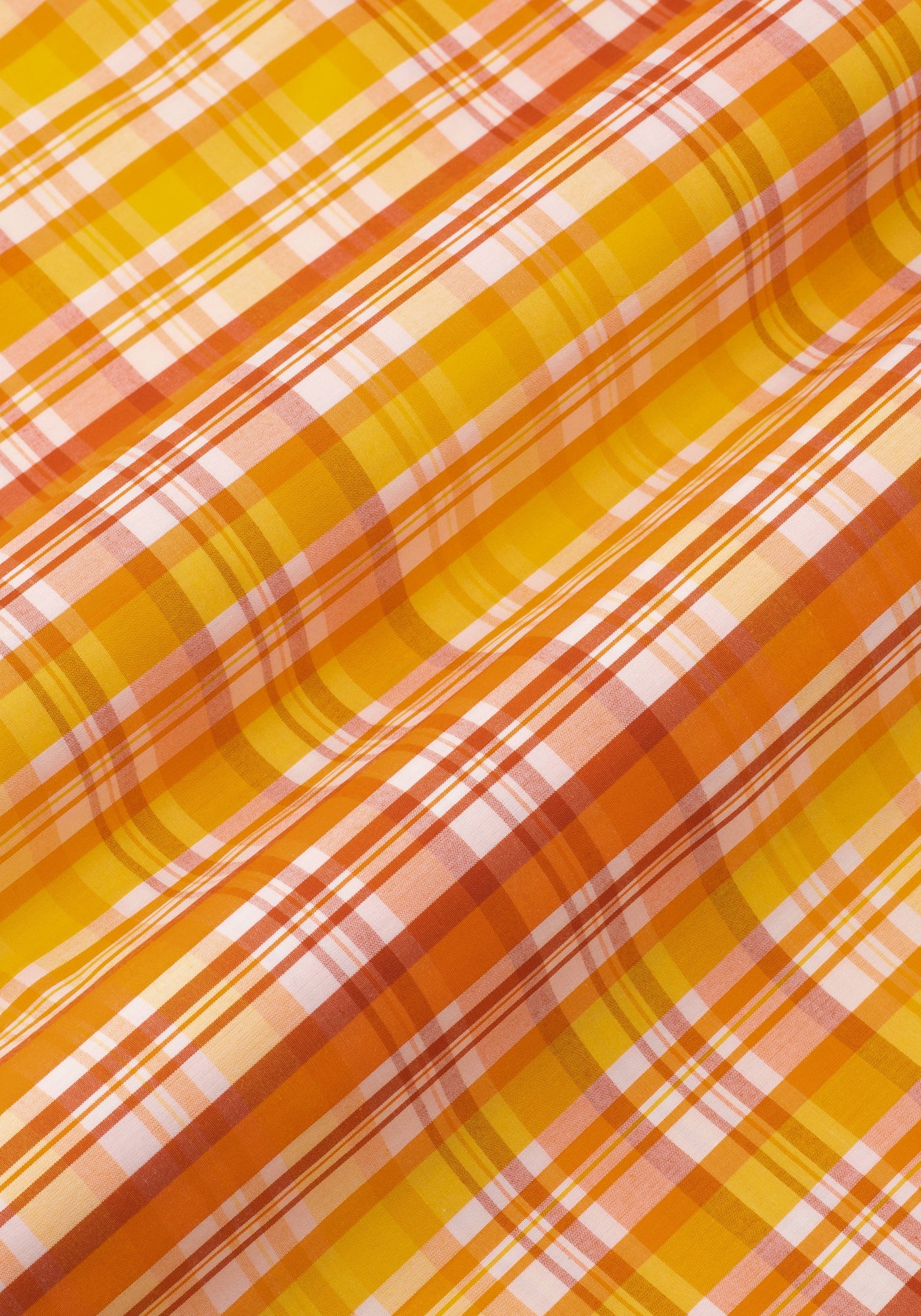 Orange Stripe Poplin Shirt - Short Sleeve