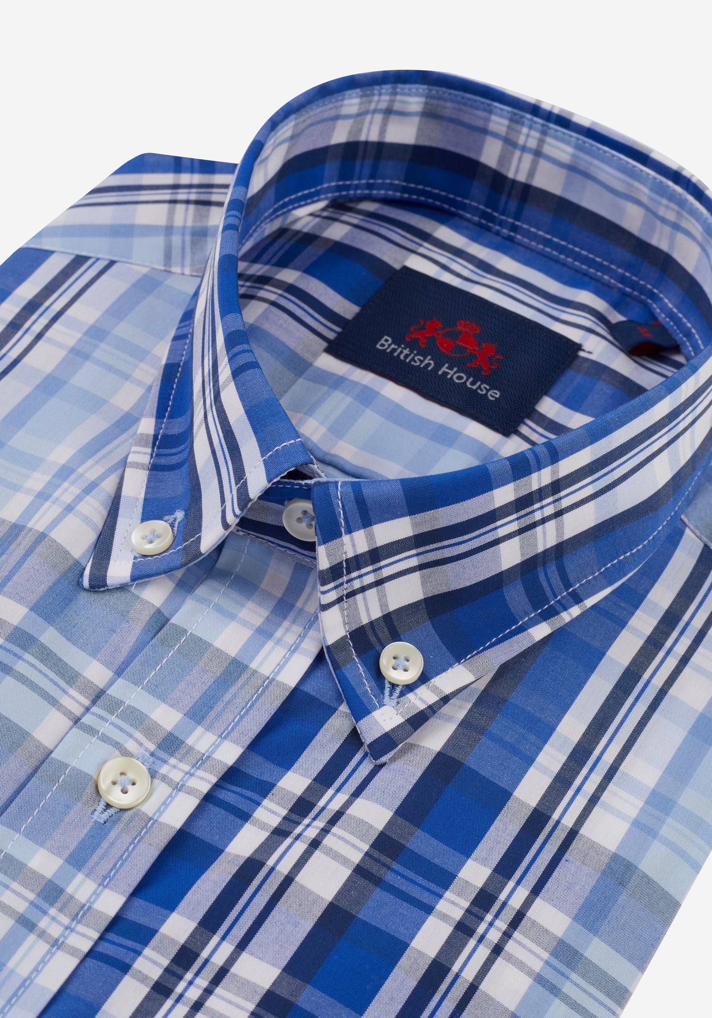 Blue Stripe Poplin Shirt