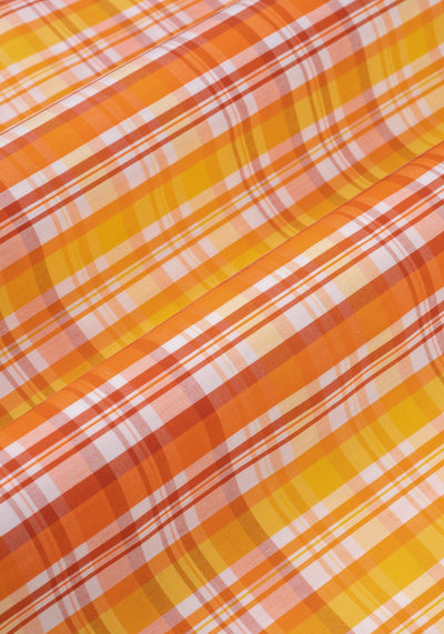 Orange Stripe Poplin Shirt