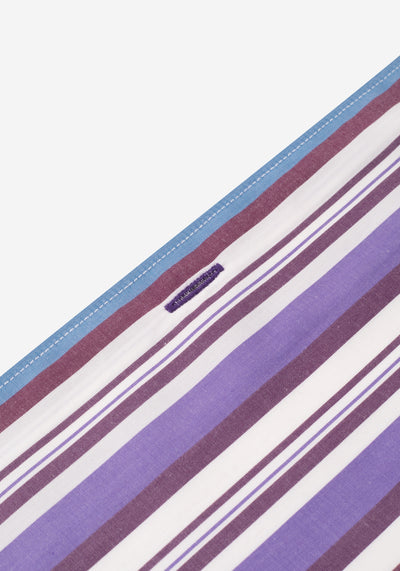 Purple Blue Stripe Resort Shirt - Short Sleeve