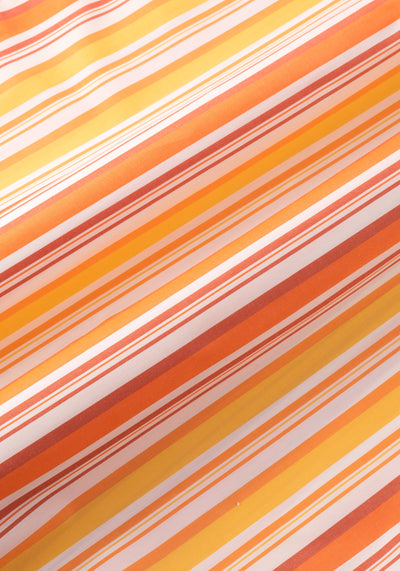 Orange Stripe Resort Shirt - Short Sleeve