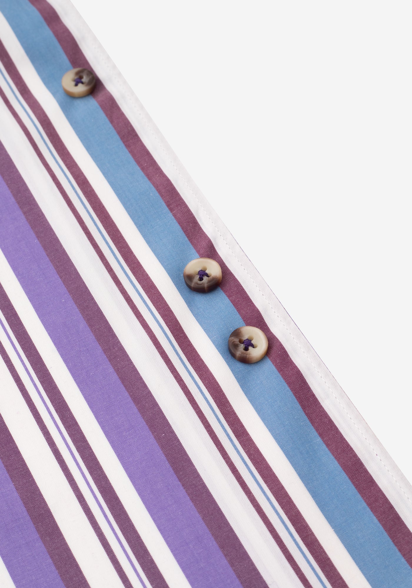 Purple Blue Stripe Resort Shirt - Short Sleeve