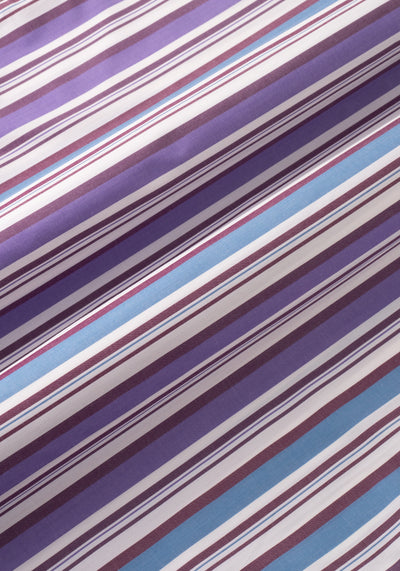 Purple Blue Stripe Resort Shirt - Short Sleeve