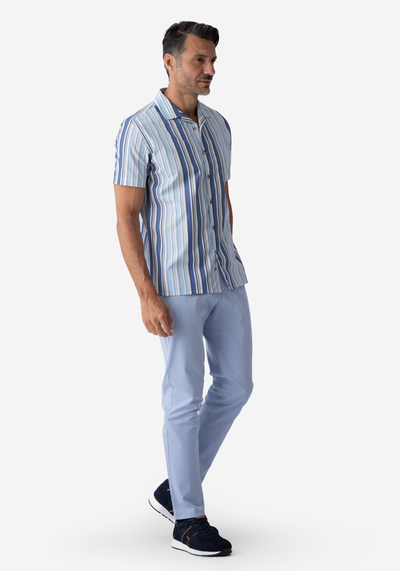 Blue Stripe Resort Shirt - Short Sleeve