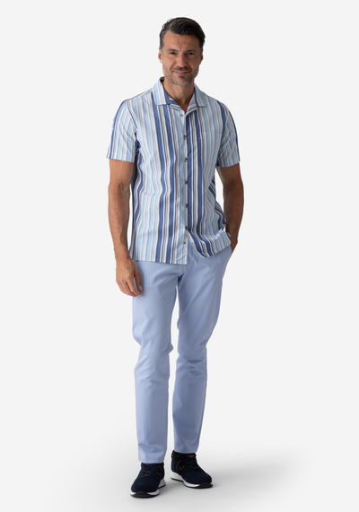 Blue Stripe Resort Shirt - Short Sleeve