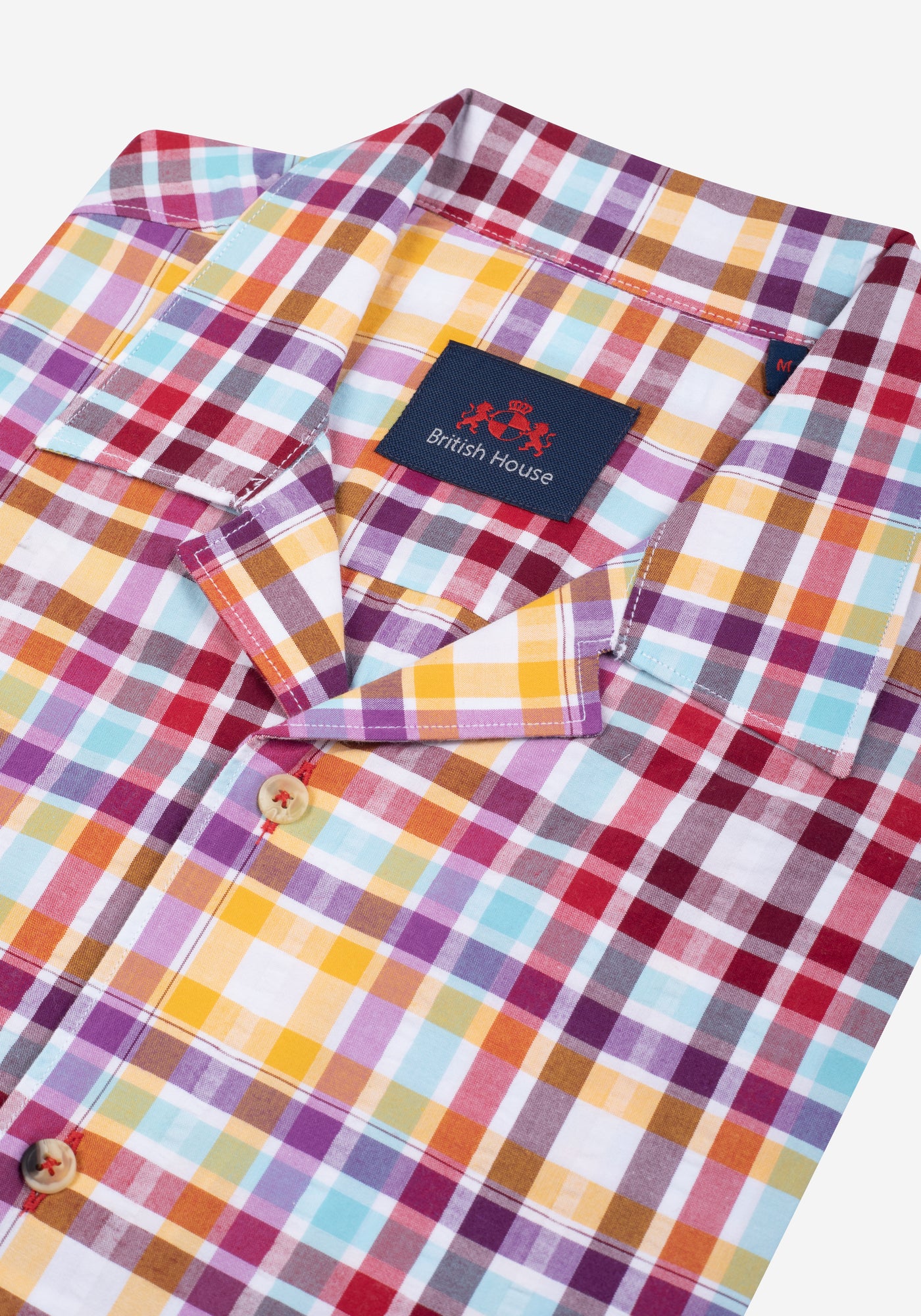 Colorful Stripe Resort Seersucker Shirt - Short Sleeve