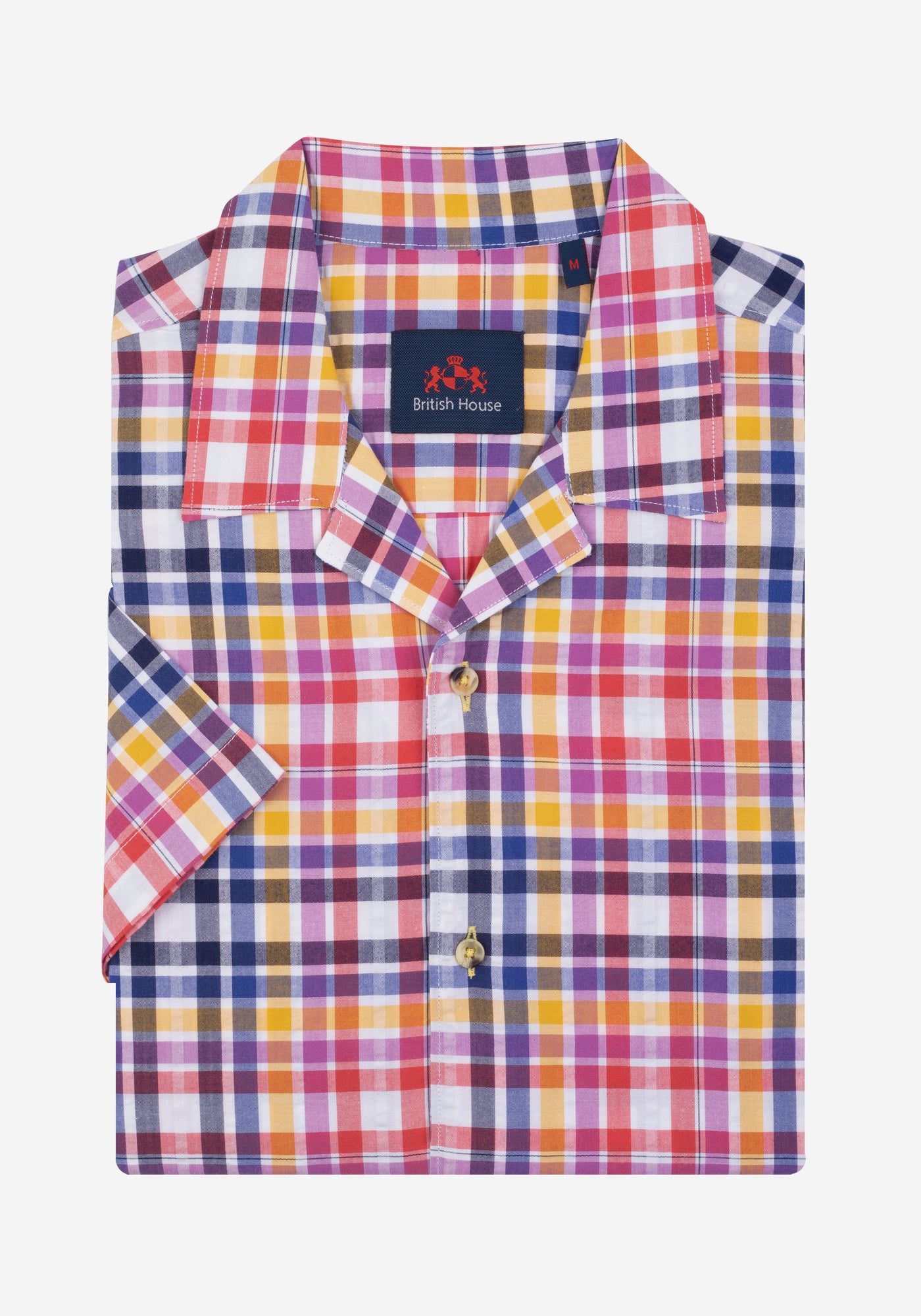 Colorful Stripe Resort Seersucker Shirt - Short Sleeve