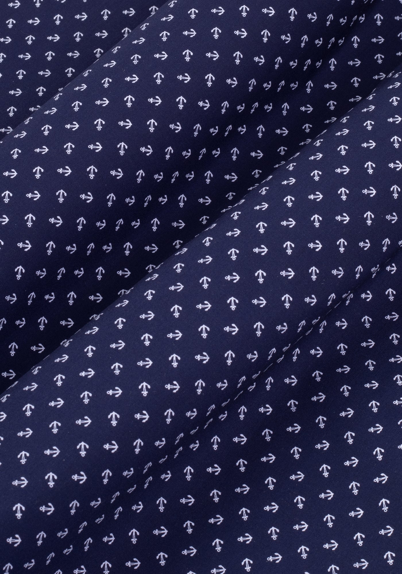 Navy Printed Resort Shirt - Short Sleeve