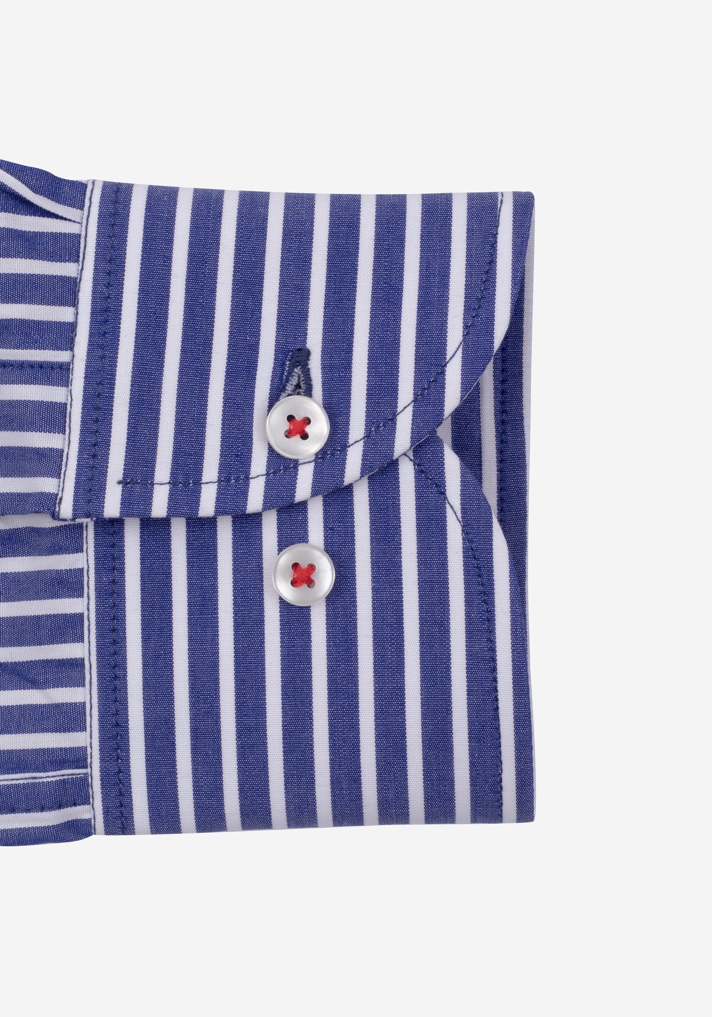 Navy White Stripe Poplin Shirt