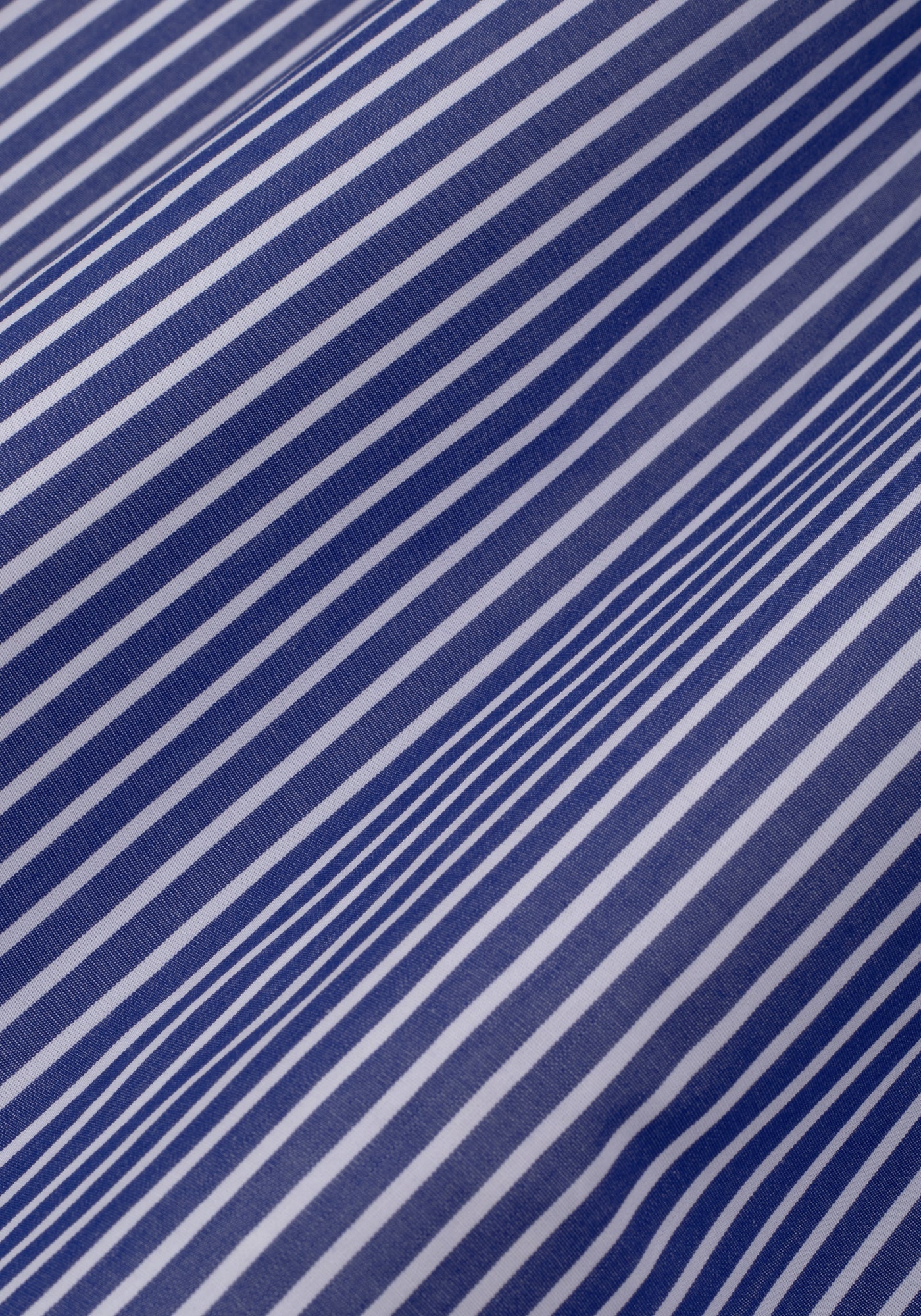 Navy White Stripe Poplin Shirt