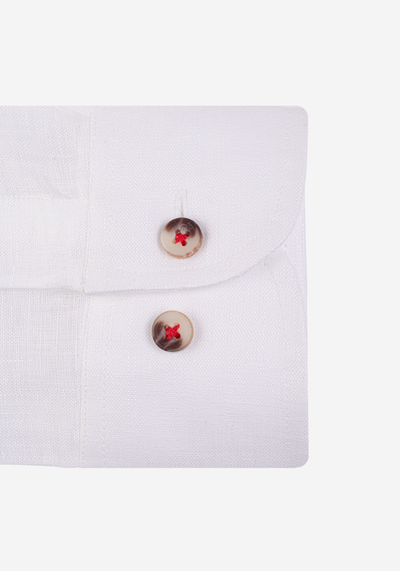 Royal White Linen Shirt