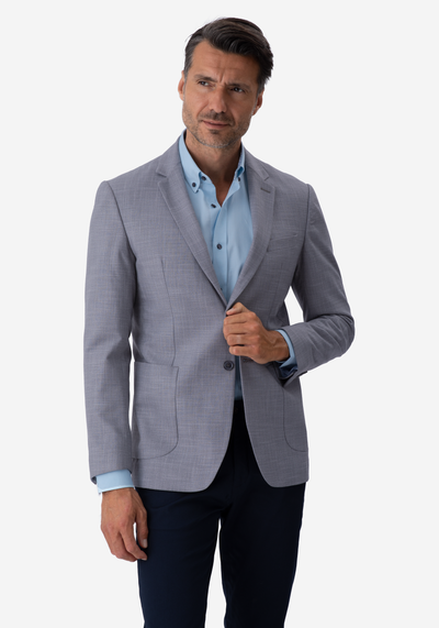 Contemporary Fit French Gray Havana Blazer