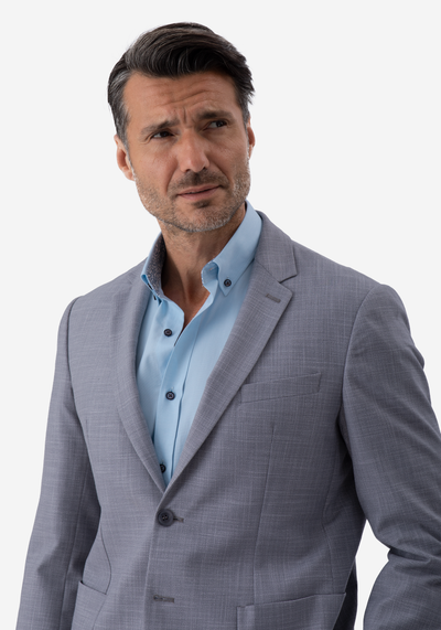 Contemporary Fit French Gray Havana Blazer