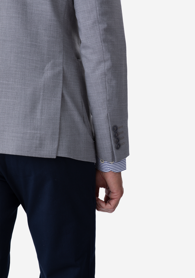 Contemporary Fit Light Gray Havana Blazer