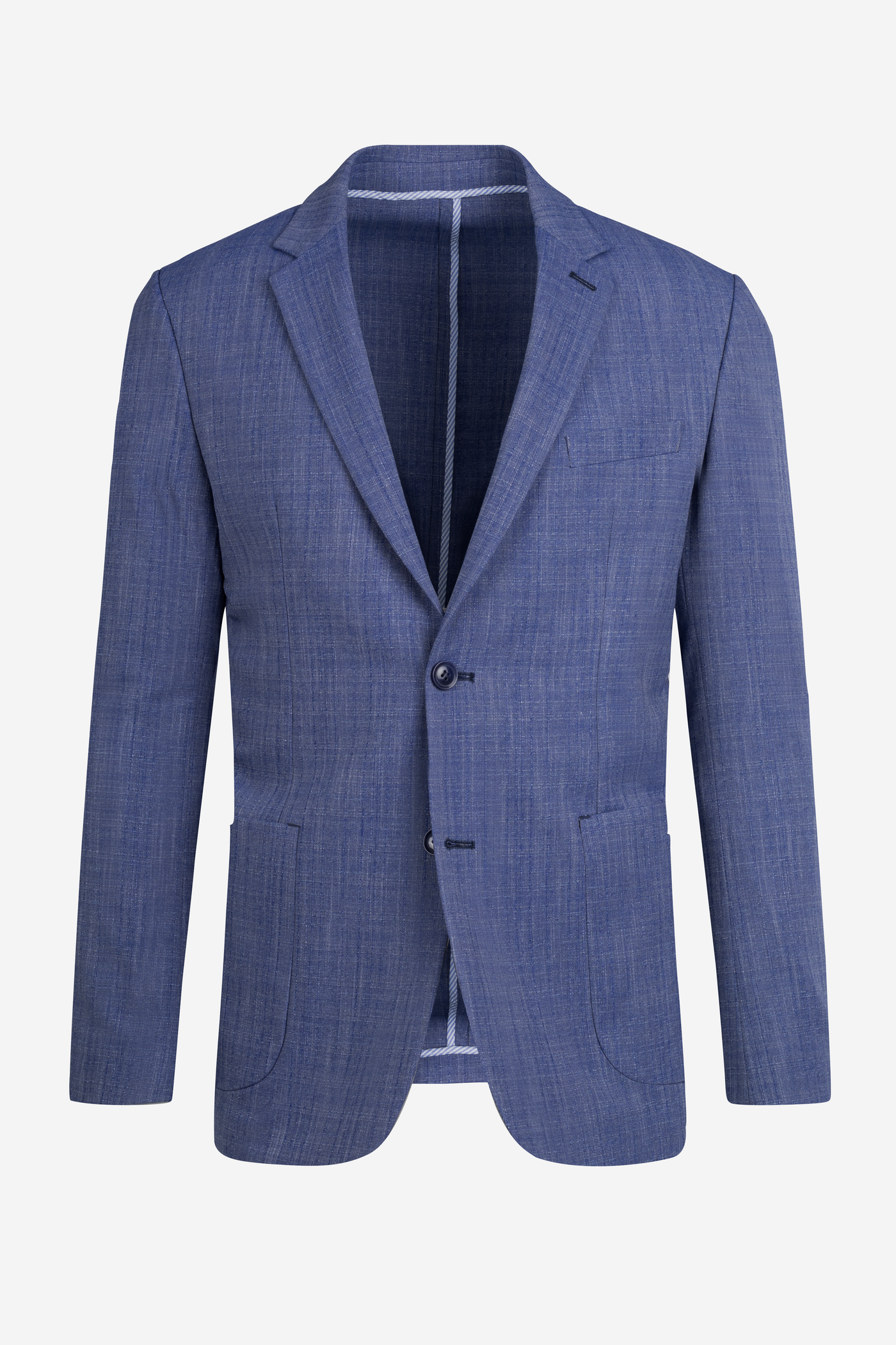 Contemporary Fit Pastel Blue Havana Blazer