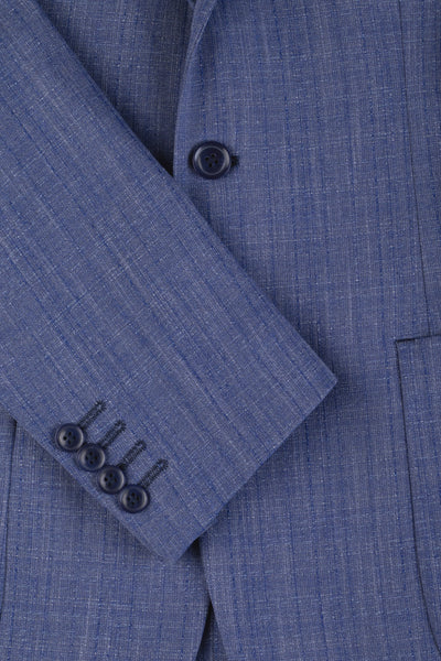 Contemporary Fit Pastel Blue Havana Blazer