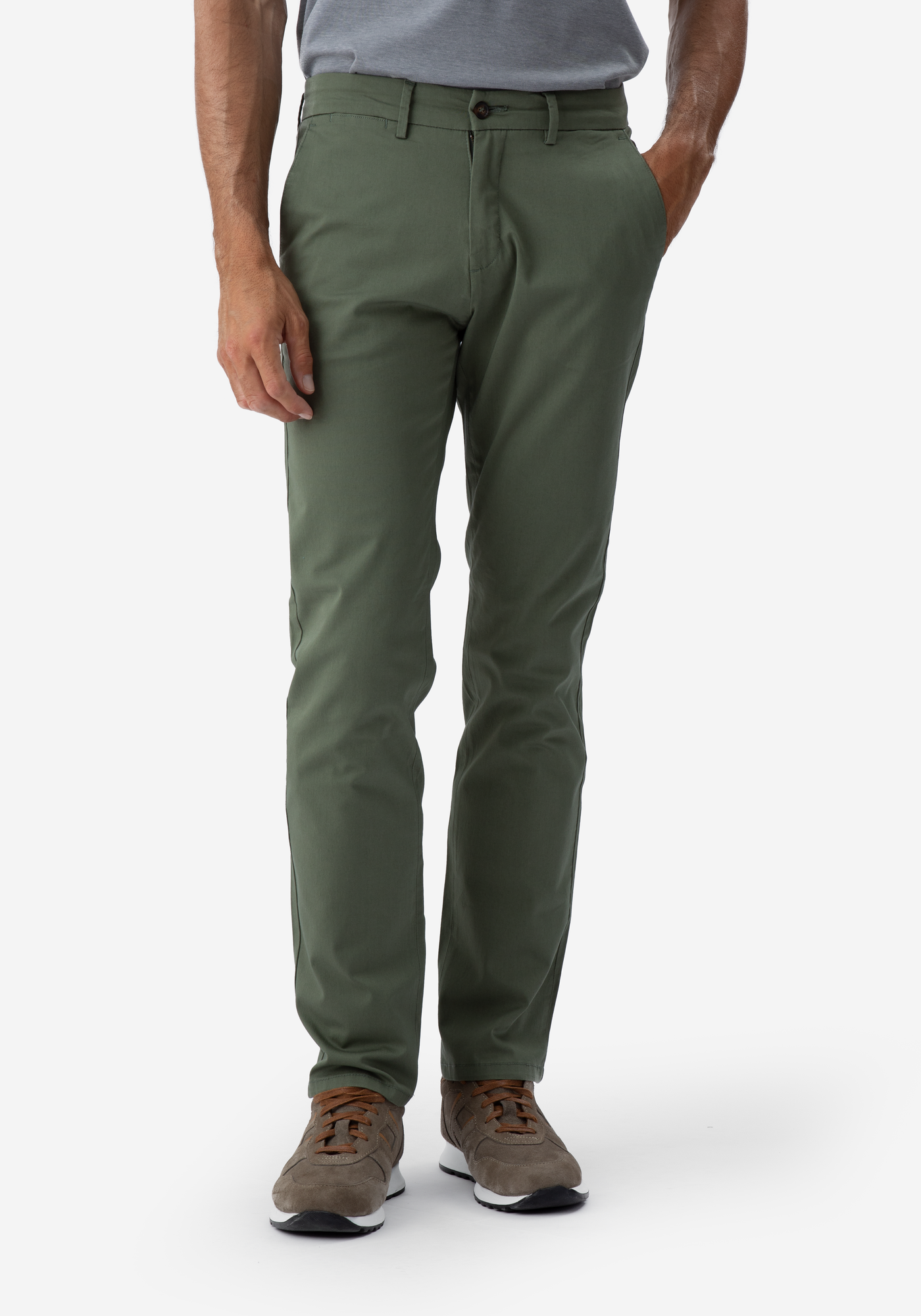 Dark Olive Gabardine