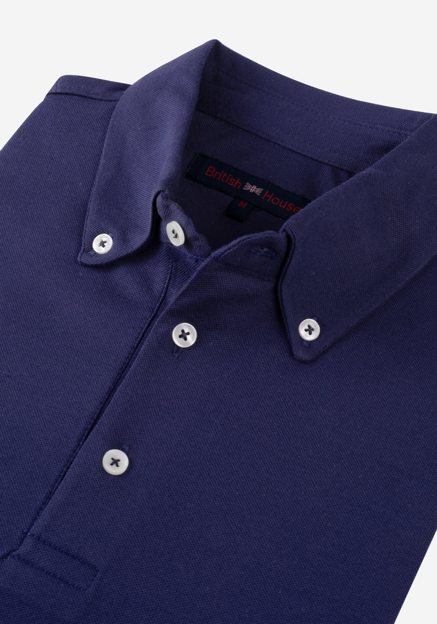 Navy Cotton Lycra Polo Shirt