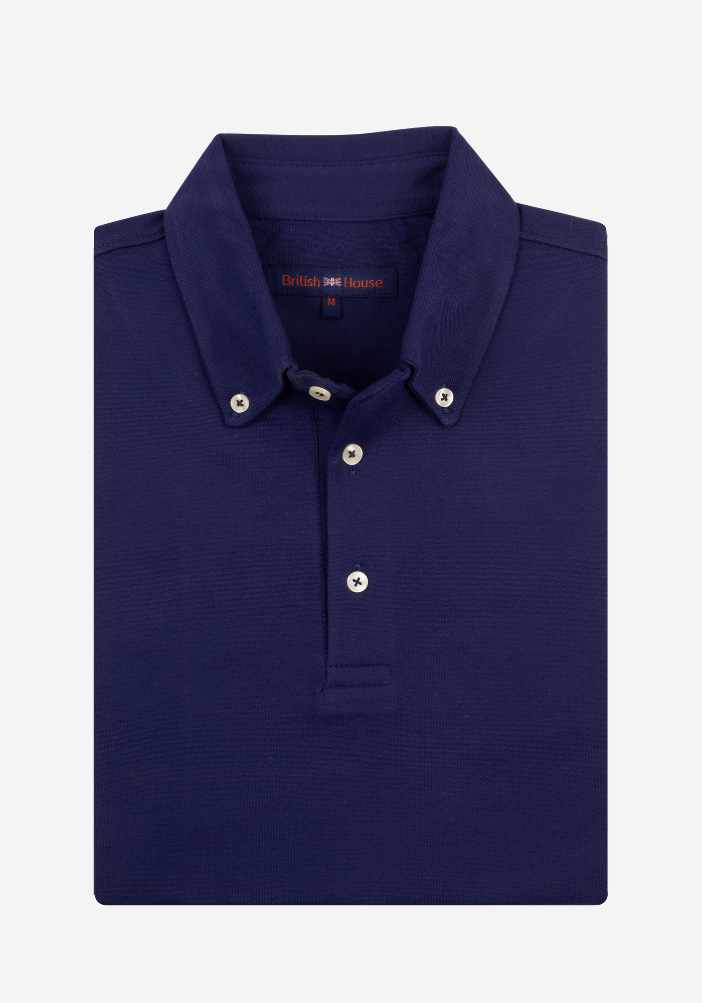 Navy Cotton Lycra Polo Shirt