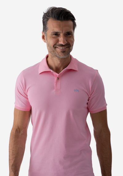 Light Rose Cotton Lycra Polo Shirt