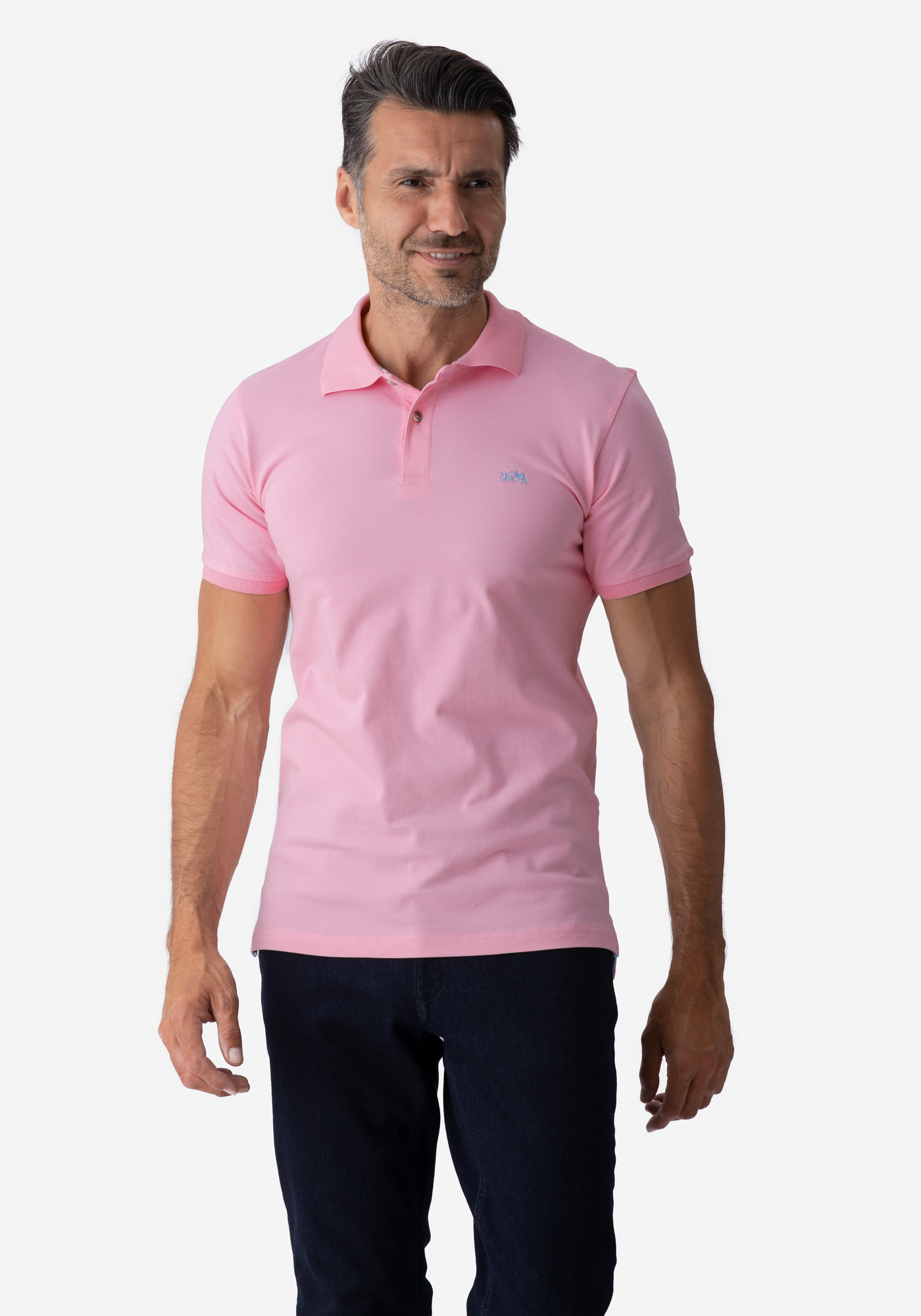 Light Rose Cotton Lycra Polo Shirt