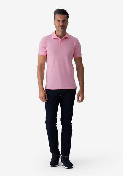 Light Rose Cotton Lycra Polo Shirt