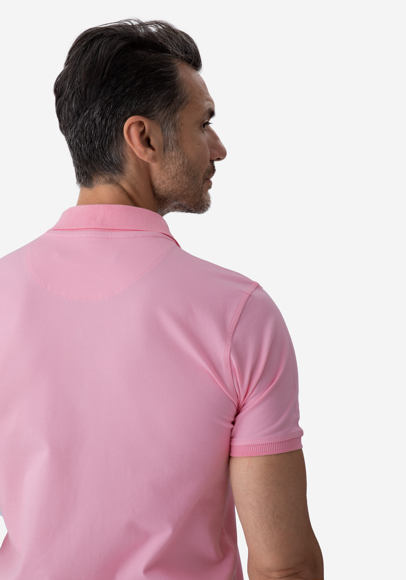 Light Rose Cotton Lycra Polo Shirt