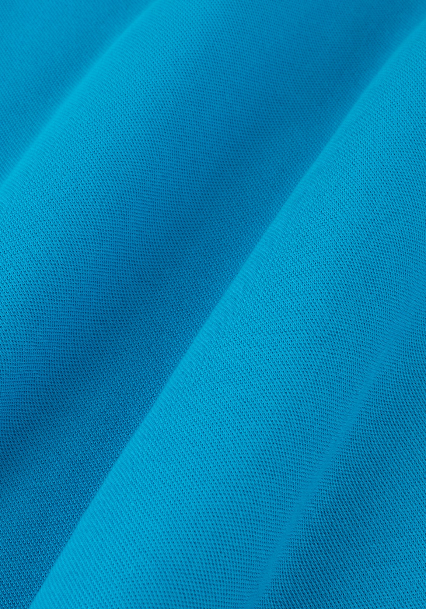 Turquoise White Cotton Polo Shirt